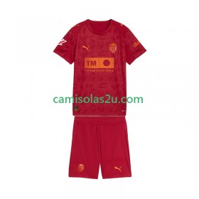 Camisolas de futebol Valencia CF Criança Equipamento Alternativa 2025/26 Manga Curta